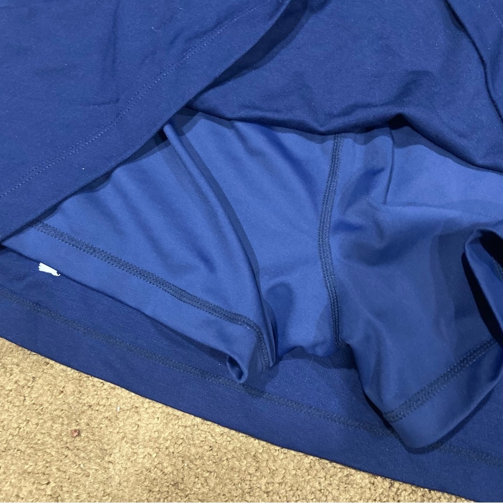 Prince Pickleball Women's Mid-Rise Mini Slit Skort Embroidered XXL Blue - Picture 5 of 6